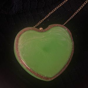 Heart shaped acrylic mini purse.